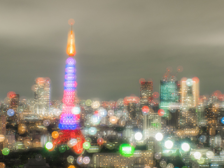 東京貿易センタービルから観る東京タワー20151031-4
