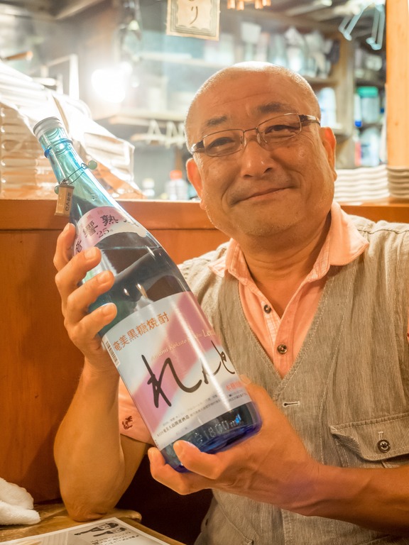 焼酎のボトルキープは一升が基本。