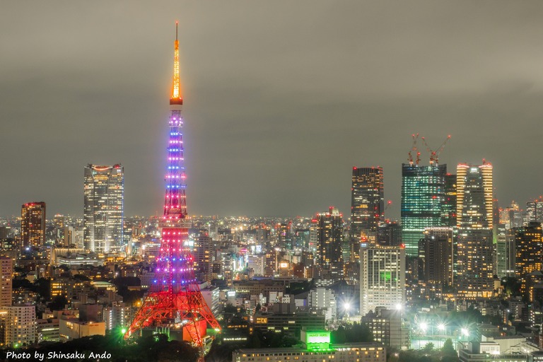 東京貿易センタービルから観る東京タワー20151031-3