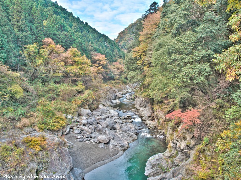 奥多摩の紅葉2015｜鳩ノ巣渓谷-1(name)