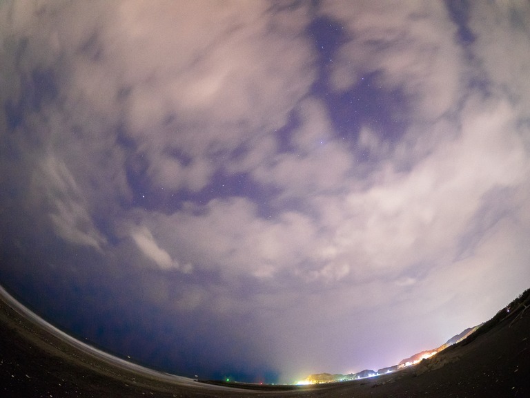 東浪見海岸の星空20160305-2