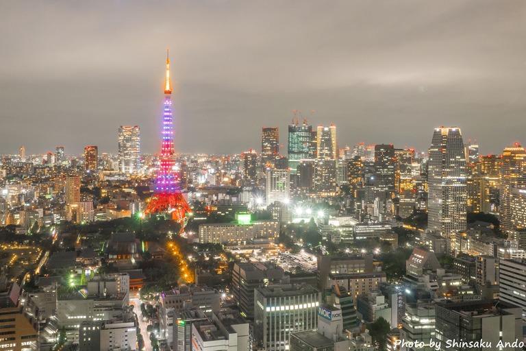 東京貿易センタービルから観る東京タワー20151031-1-2