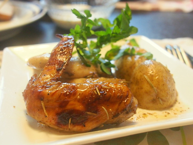 チキンとジャガイモのローズマリー焼き
