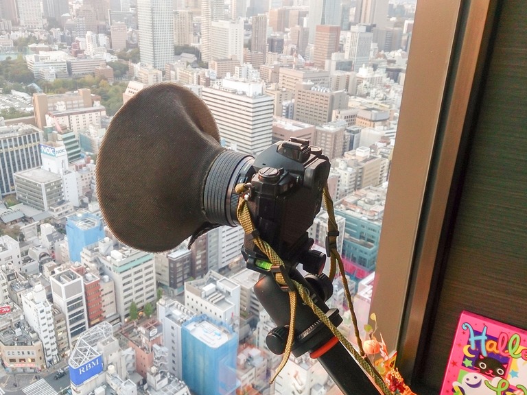 自作夜景撮影用フード