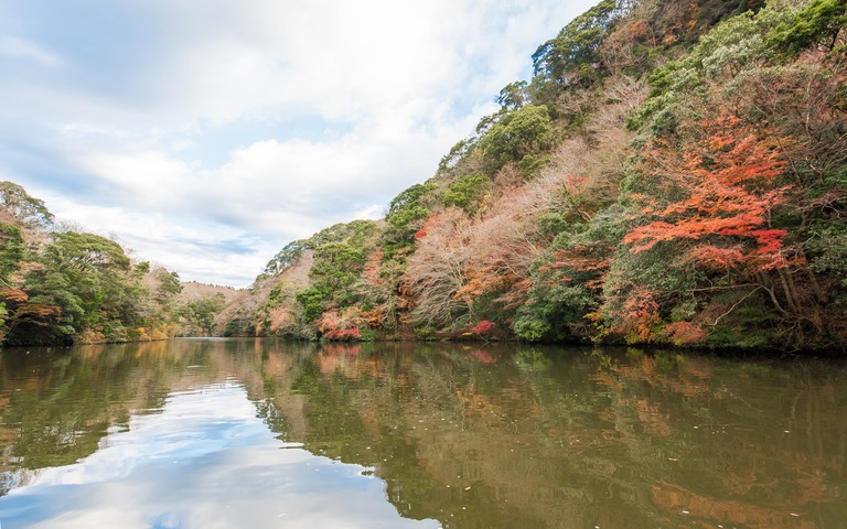 君津市亀山湖の紅葉クルーズ20161211-9