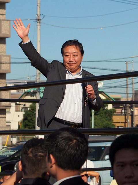 野田元首相、リングイン。