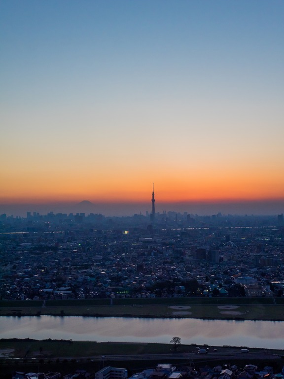 市川アイ・リンクタウンから望む夜景20151018‐４