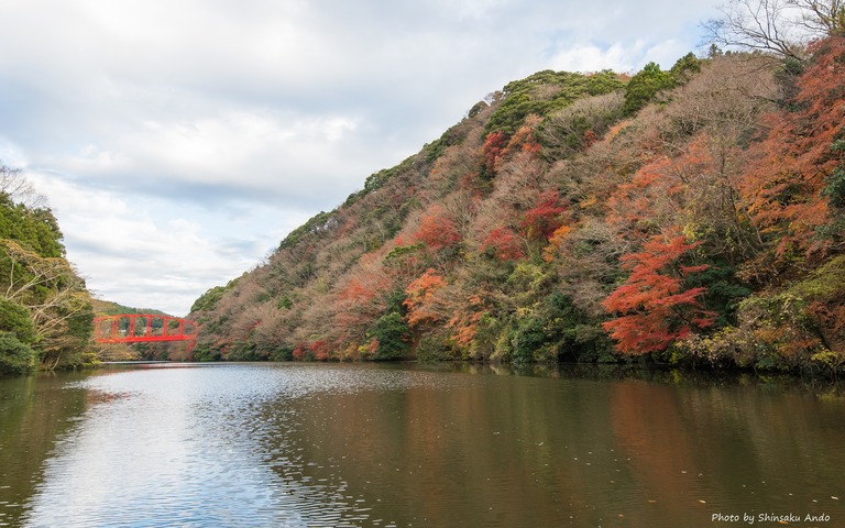 君津市亀山湖の紅葉クルーズ20161211-11