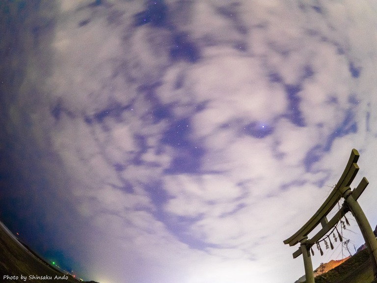 東浪見海岸の星空20160305-3-name